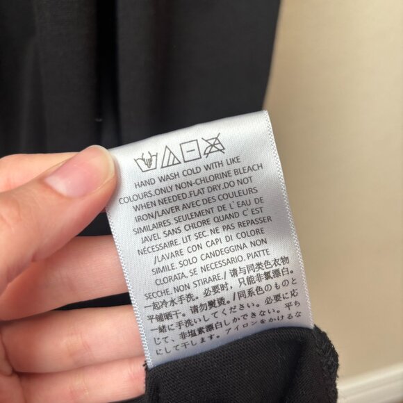 ESSENTIALS Fear of God FOG Women's Jet Black 3/4 Sleeve Maxi T-Shirt Dress - Picture 9 of 14